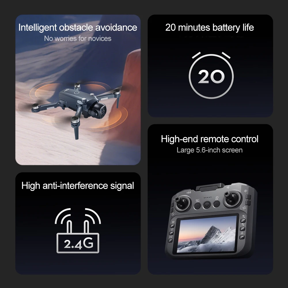 Lenovo V988 Large Screen Remot - огляд і ціна Drone Gimbal Brushless