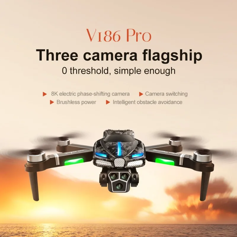New V186 Pro Drone Professiona - огляд і ціна Drone Gimbal Brushless