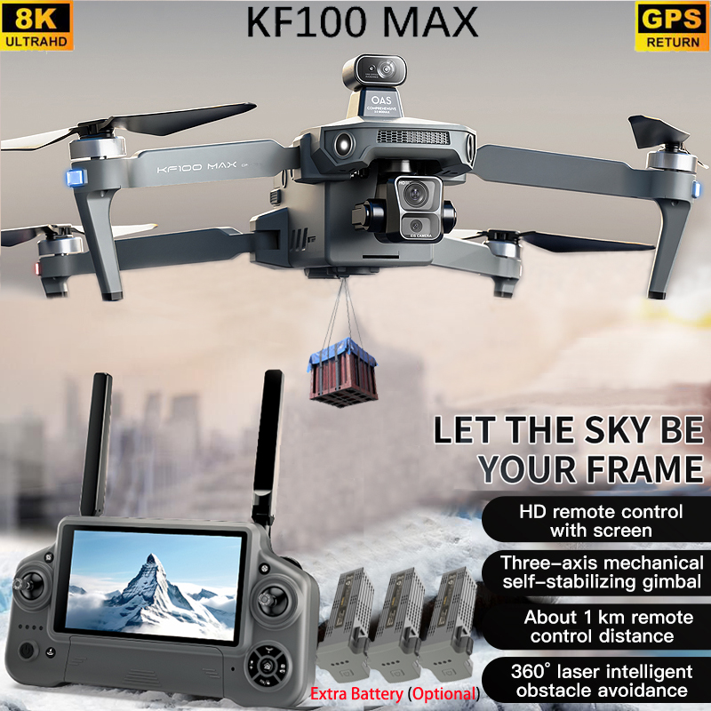 KF100 MAX GPS Drone 4K Camera  - огляд і ціна Drone Gimbal Brushless