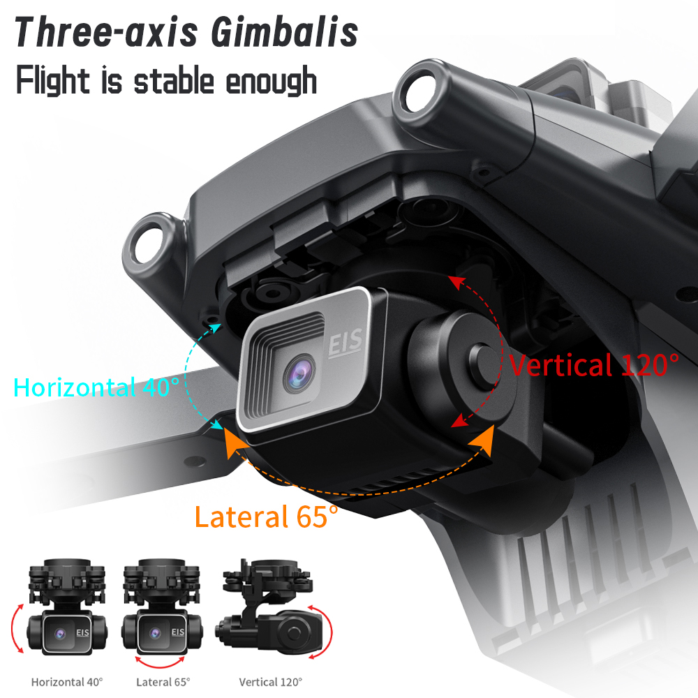 L600 Pro MAX /L600 PRO Drone 4 - огляд і ціна Drone Gimbal 3 Axis