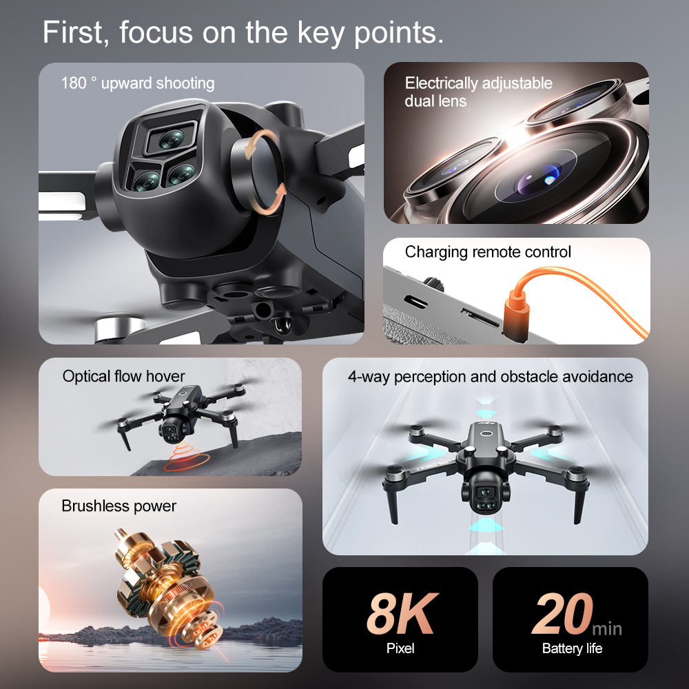 Lenovo V156 MAX HD WIFI FPV Dr - огляд і ціна Drone Gimbal Brushless