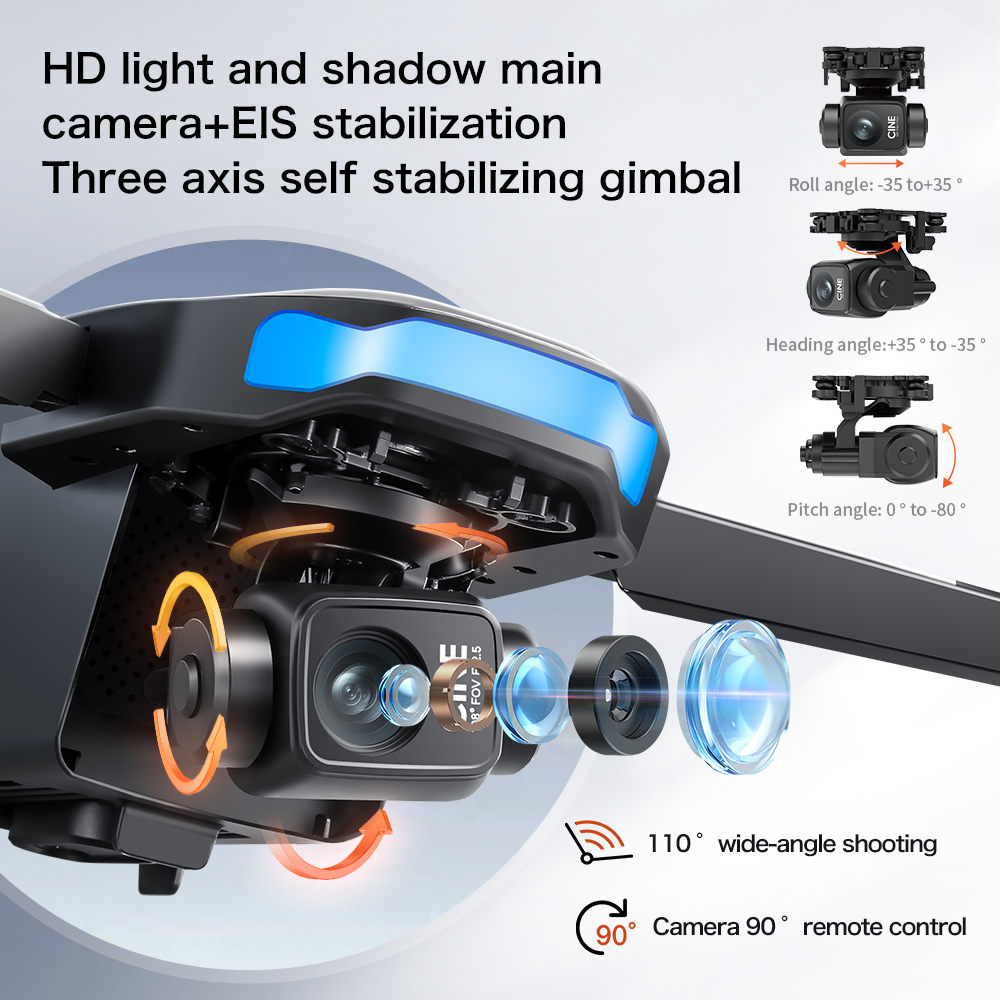 New S-X1 MAX Drone GPS 8K Prof - огляд і ціна Drone Gimbal 3 Axis
