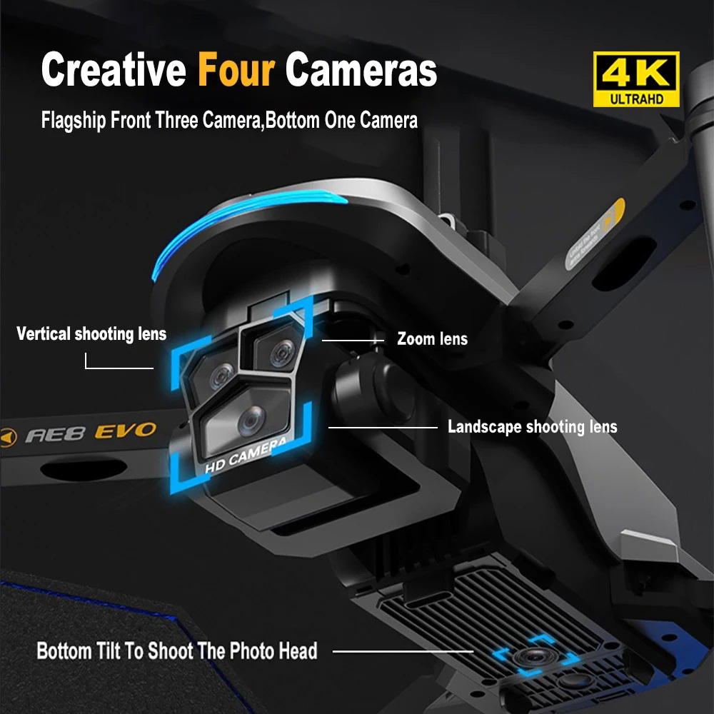 AE8 EVO Drone GPS 8K Professio - огляд і ціна Drone Gimbal Brushless